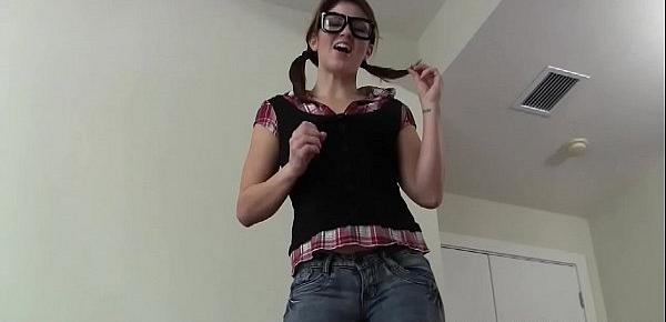  Nerdy girls get horny too you know JOI